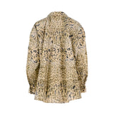 Sfizio Women's Leopard Shirt with Chest Pocket