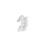Rebecca, Earring Cuff Rhodium , One Size