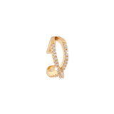 Rebecca, Earring Cuff Yellow Gold , One Size