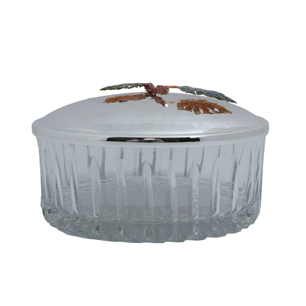 Select Home Leave Splayed Cut Glass Case | Table Top Select Home Leave Splayed Cut Glass Case | Table Top