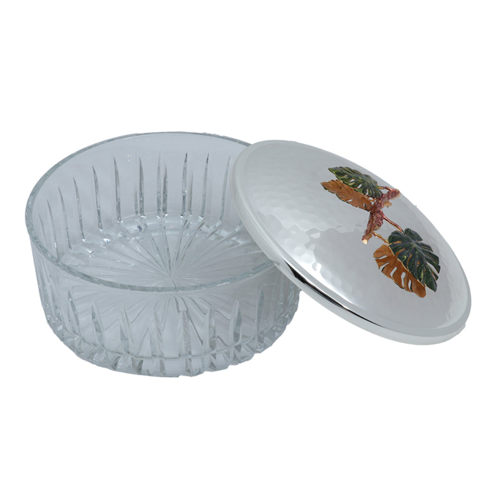 Select Home Leave Splayed Cut Glass Case | Table Top Select Home Leave Splayed Cut Glass Case | Table Top