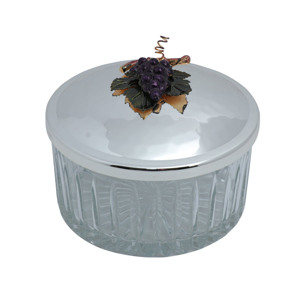 Select Home Grape Splayed Cut Glass Case 13x7 Cm Silver | Candy Box | Candybox | ramadan21 Select Home Grape Splayed Cut Glass Case 13x7 Cm Silver | Candy Box | Candybox | ramadan21