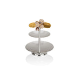 Select Home Grape 2 Layer Cookie Stand 16x15 Cm Silver