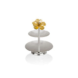 Select Home New Magnolia 2 Layer Cookie Stand 18x17 Cm Silver
