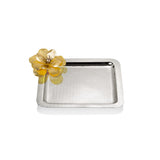 Select Home New Magnolia Square Tray  31 Cm Silver