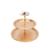 Select Home New Magnolia 2 Layer Round Cookie Stand 25 Matt Gold