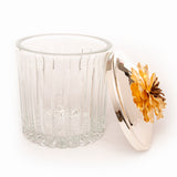 Select Home New Magnolia Cutting Cylinder Case 14x13.5 Cm Silver