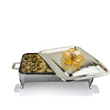 Select Home New Magnolia Rect. Oven Plate  27x40 Cm Silver
