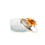 Select Home New Lotus Splayed Cut Glass Case 16 Cm Silver