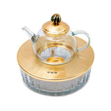 Select Home Natural Stone Teapot Matt Gold