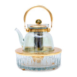 Select Home Natural Stone Teapot Matt Gold