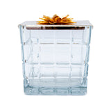 اختر Home New Lotus Square Cut Glass Case فضي