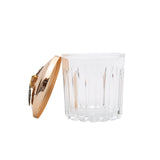 Select Home Leave Cut Glass Case 10x10 Cm Gold