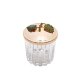 Select Home Leave Cut Glass Case 10x10 Cm Gold