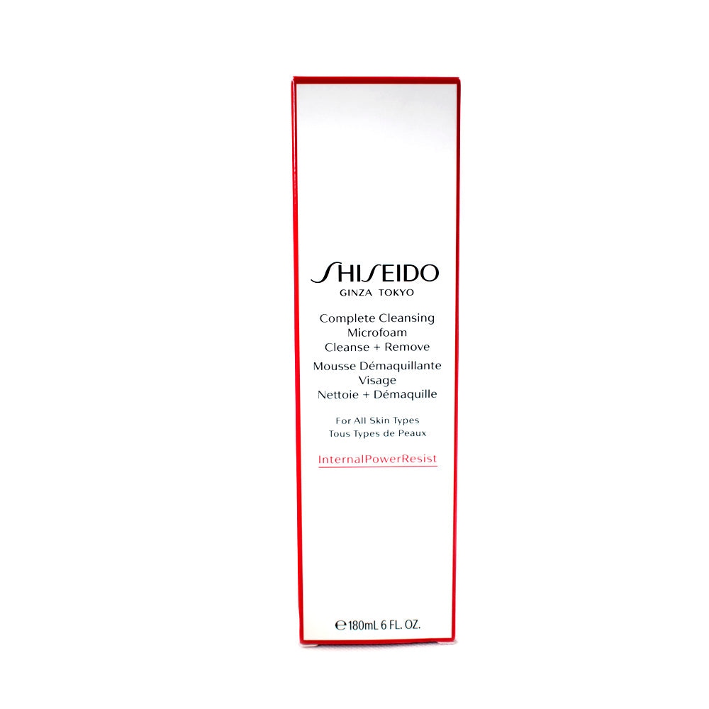 Shiseido Complete Cleansing Microfoam Cleanse + Remove for All Skin Types - 180ml | Beauty | Beauty Selfcare | Beauty Selfcare Skincare | Facial Cleanser | Make Up & Skin Care | Skin Care | Skincare Shiseido Complete Cleansing Microfoam Cleanse + Remove for All Skin Types - 180ml | Beauty | Beauty Selfcare | Beauty Selfcare Skincare | Facial Cleanser | Make Up & Skin Care | Skin Care | Skincare