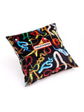 Seletti Toiletpaper Polyester Cushion Padded, Snakes 50x50 Cm