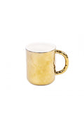 Seletti Fingers Mug In Porcelain, Gold 8.3 Cm, h 10.2