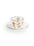 Seletti Toiletpaper Glass Coffee Cup & Saucer