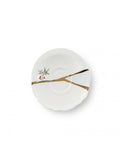 Seletti Kintsugi Coffee Cup With Saucer In Porcelain