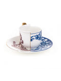 Seletti Hybrid Coffee Cup With Saucer In Porcelain