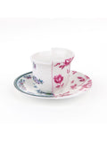 Seletti Hybrid Coffee Cup With Saucer In Porcelain