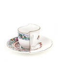 Seletti Hybrid Coffee Cup With Saucer In Porcelain