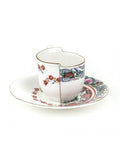 Seletti Hybrid Coffee Cup With Saucer In Porcelain