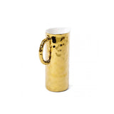 Seletti Fingers Jug Porcelain Gold 8.8 Cm, h 22