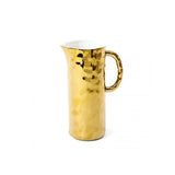 Seletti Fingers Jug Porcelain Gold 8.8 Cm, h 22