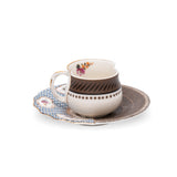 Seletti Hybriddjenne Coffee Cup With Saucer In Porcelain