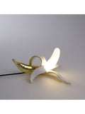 Seletti Banana Lamp Dewey Resin And Glass Lamp Gold 33x23.5 Cm, h 19