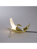 Seletti Banana Lamp Dewey Resin And Glass Lamp Gold 33x23.5 Cm, h 19
