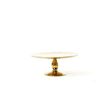Seletti Fingers Cake Stand Porcelain Gold 32.7 Cm, h 14.2