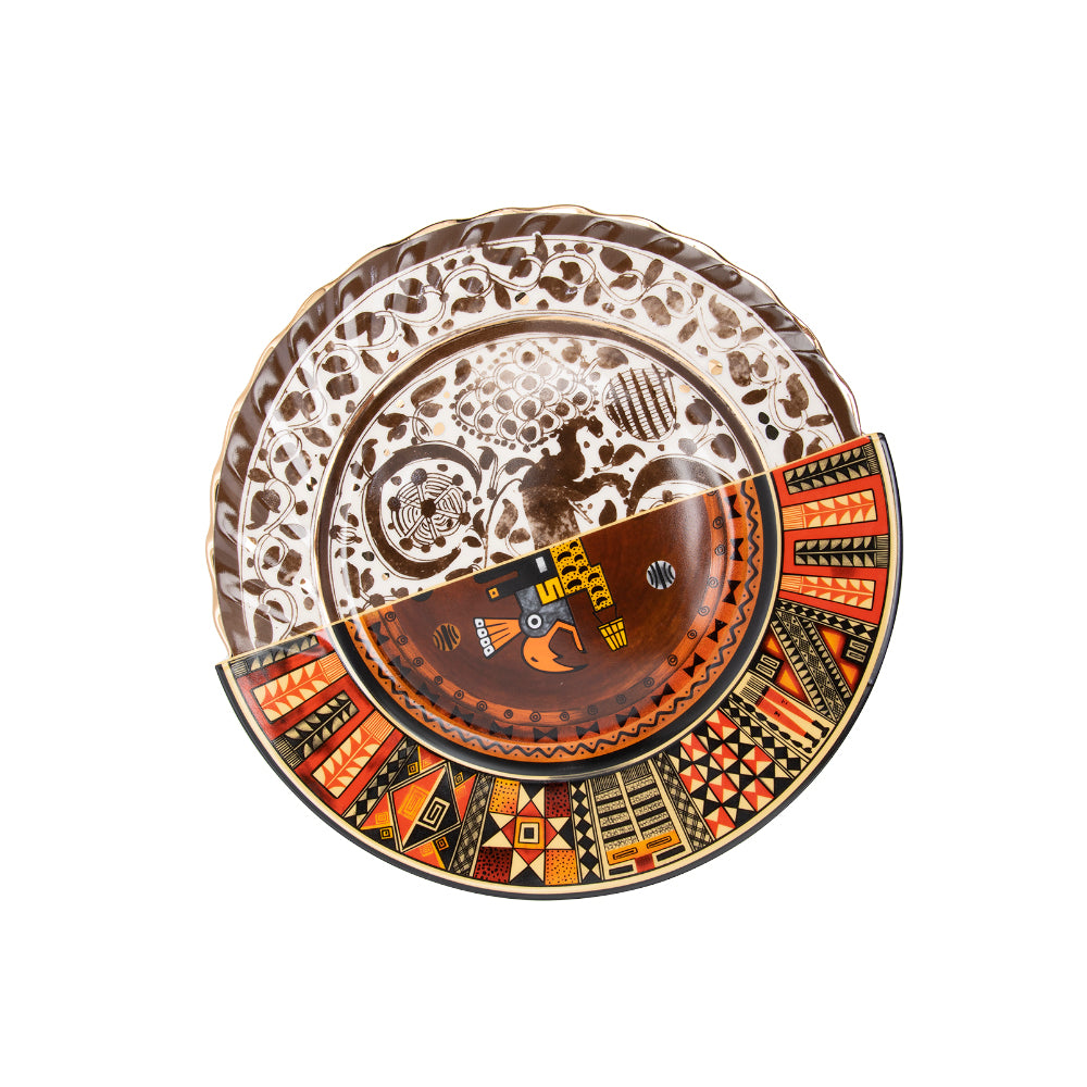 Seletti Hybridmitla Dinner Plate In Porcelain 27.5 Cm H 2.3 | Dinnerware Seletti Hybridmitla Dinner Plate In Porcelain 27.5 Cm H 2.3 | Dinnerware