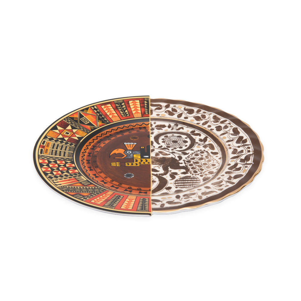 Seletti Hybridmitla Dinner Plate In Porcelain 27.5 Cm H 2.3 | Dinnerware Seletti Hybridmitla Dinner Plate In Porcelain 27.5 Cm H 2.3 | Dinnerware