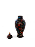 Seletti Toiletpaper Vase In Porcelain, Snakes 19.5 Cm, h 46.5