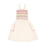 Stella Mccartney Woven Smock Detail Pink Dress SS22