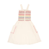Stella Mccartney Woven Smock Detail Pink Dress SS22