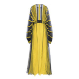 Supria Munjal Yellow and Black Long Tulle Dress