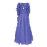 Supria Munjal Dazzling Blue Long Tulle Dress