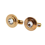 Smalto Cufflinks Rose Gold With Crystal