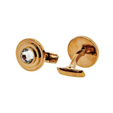 Smalto Cufflinks Rose Gold With Crystal