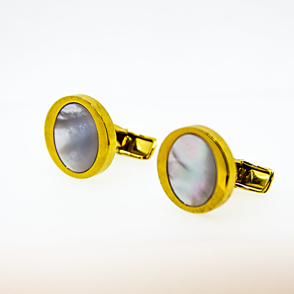 Smalto Cufflinks Ip Gold With Mother Of Pearl Design | Accessories | Cufflink | Cufflinks | Eid Gifts | EID2021 | GCC | Mens | SP Smalto Cufflinks Ip Gold With Mother Of Pearl Design | Accessories | Cufflink | Cufflinks | Eid Gifts | EID2021 | GCC | Mens | SP