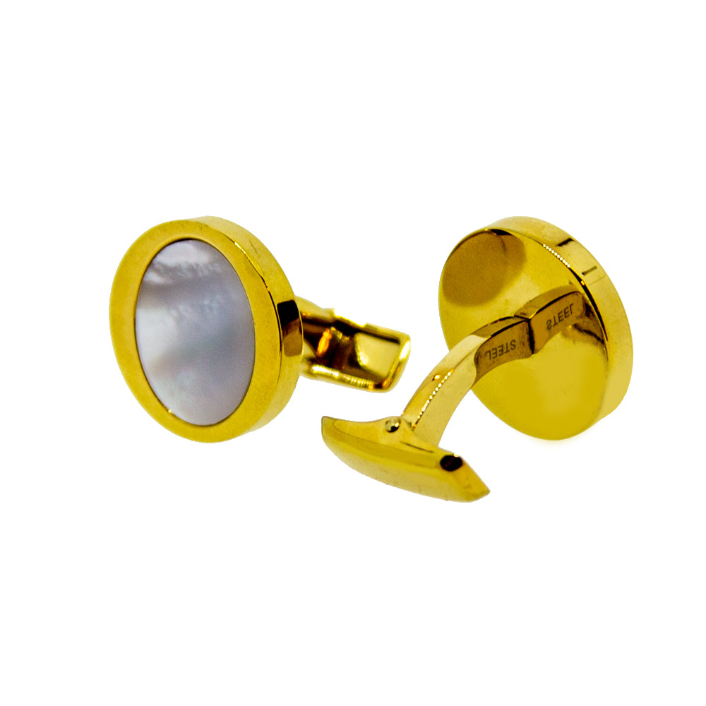 Smalto Cufflinks Ip Gold With Mother Of Pearl Design | Accessories | Cufflink | Cufflinks | Eid Gifts | EID2021 | GCC | Mens | SP Smalto Cufflinks Ip Gold With Mother Of Pearl Design | Accessories | Cufflink | Cufflinks | Eid Gifts | EID2021 | GCC | Mens | SP