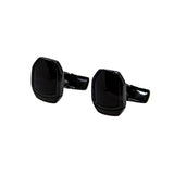 Smalto Cufflinks Full Black Square Design
