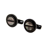 ازرار سمالتو اسود مع واجهة صدفية