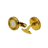 Smalto Cufflinks Gold With Mother Of Pearl Design