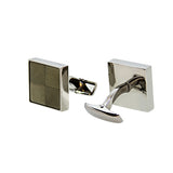 Smalto Cufflinks Silver Color Square Design