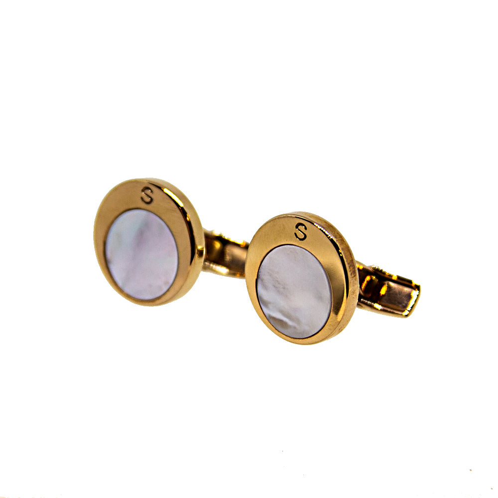 Smalto Cufflinks Rose Gold With Mother Pearl Design Midle | Accessories | Cufflink | Cufflinks | Eid Gifts | EID2021 | GCC | Mens | SP Smalto Cufflinks Rose Gold With Mother Pearl Design Midle | Accessories | Cufflink | Cufflinks | Eid Gifts | EID2021 | GCC | Mens | SP