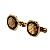 Smalto Cufflinks Ip Rosegold With Black Lining